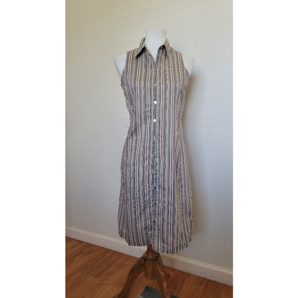 Womens Banana Republic striped sleeveless mini dress size 6